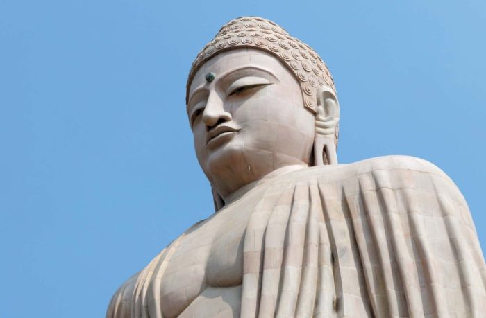 The Great Buddha statue of Bodh Gaya in Bihar